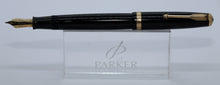 Load image into Gallery viewer, Parker Duofold AF-Black with Duofold "N" 14ct Gold Nib-P1113s
