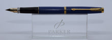 Load image into Gallery viewer, Parker 75 - Lapis Lazuli with Mk I Section with "M" 18ct Gold Nib - (P1214)
