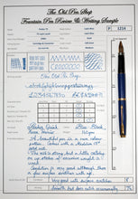 Load image into Gallery viewer, Parker 75 - Lapis Lazuli with Mk I Section with "M" 18ct Gold Nib - (P1214)

