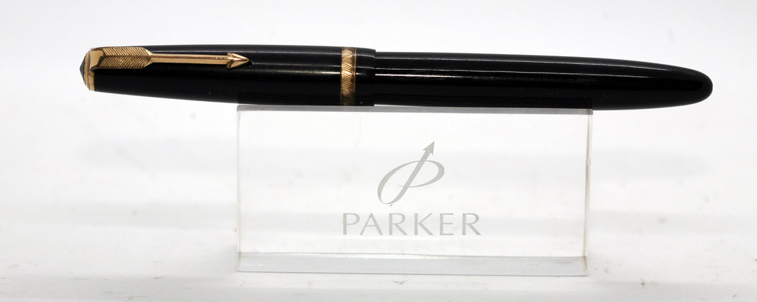 Parker Duofold Maxima - Black with No.50 14ct Gold Nib - P1083