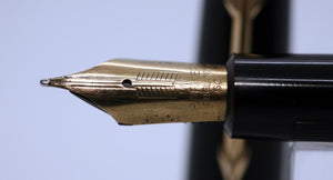 Parker Duofold Maxima - Black with No.50 14ct Gold Nib - P1083