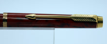 Load image into Gallery viewer, Parker 180 - Red Jasper Quartz with F/B Gold Triangular 2-Sided Nib - P0940
