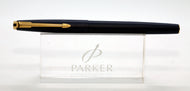 Parker 45 TX Fibre Tip Converted to Ball Point - EpoxyBlue with Std BP - P1106b