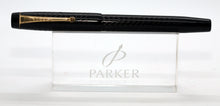 Load image into Gallery viewer, Parker BHCR Fountain Pen - Herringbone Black with 14ct Gold Canada 2 Nib - P1090
