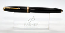Load image into Gallery viewer, Parker Duofold NS - Black with Duofold &quot;N&quot; 14ct Gold Nib - P1019
