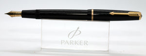 Parker Duofold Senior - Black with No.35 14ct Gold Nib - P1111