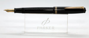 Parker Victory Mk IV - Black with No.25 14ct Gold Nib - P1044a