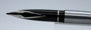 Sheaffer Targa 1005 - Flighter Stainless Steel with SS Targa Broad Nib - P1096t