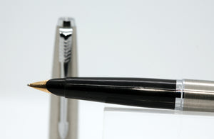 Parker 45 Flighter Chrome End CT - Flighter SS with 14ct Gold Nib - P1108