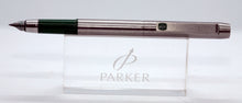 Load image into Gallery viewer, Parker 25 Mk II - Green Trim Flighter SS with Fine Point Nib - P0847
