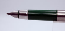 Load image into Gallery viewer, Parker 25 Mk II - Green Trim Flighter SS with Fine Point Nib - P0847
