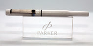 Parker 25 Mk III - Epoxy Resin White with Rare Medium Italic - P0894