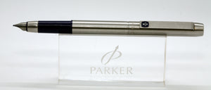 Parker 25 Mk III - Flighter Stainless Steel with Medium Italic Nib - P1085d