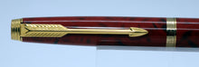 Load image into Gallery viewer, Parker 75 - Red Jasper Quartz Laque with 14ct Gold &quot;M&quot; Point Nib - P0997
