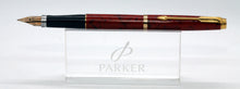 Load image into Gallery viewer, Parker 75 - Red Jasper Quartz Laque with 14ct Gold &quot;M&quot; Point Nib - P0997
