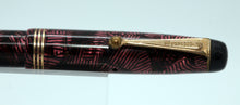 Load image into Gallery viewer, Parker Televisor Slimline - Striated Red with N - 14ct Gold Nib - P1096k
