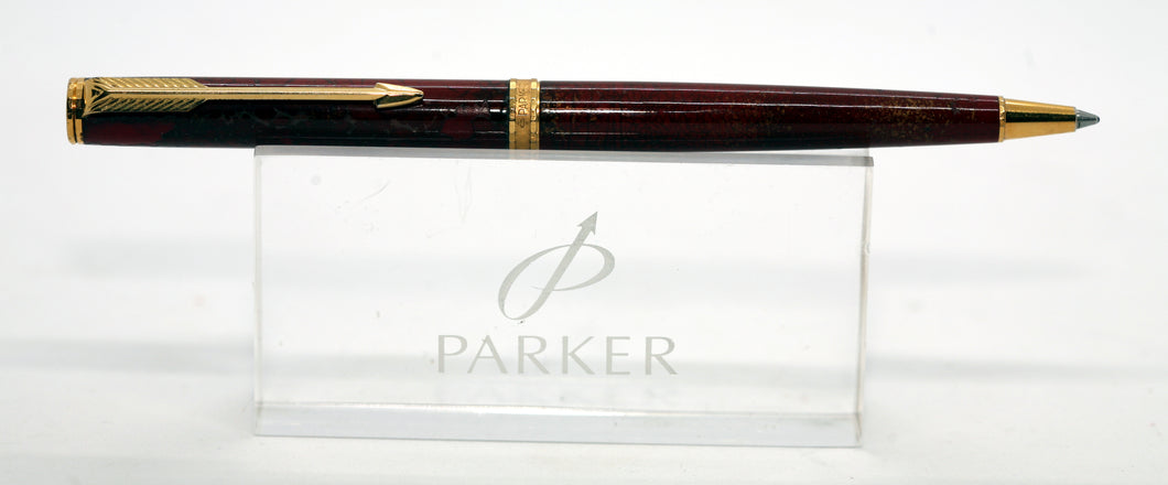 Parker 75 Premier Ball Point-Red Chinese Laque with Std Parker Refill-P1018
