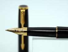 Load image into Gallery viewer, Parker 75 Premier-Black with 18ct Gold Nib-P1137
