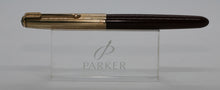 Load image into Gallery viewer, Parker 51-Maroon with Gold Broad Nib-P0378
