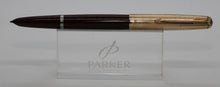 Load image into Gallery viewer, Parker 51-Maroon with Gold Broad Nib-P0378

