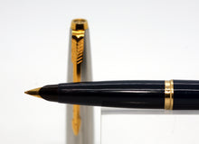 Load image into Gallery viewer, Parker 45-Blue Deluxe GT with Gold Plated &quot;M&quot; Nib-P0968g
