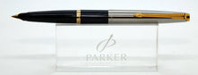 Load image into Gallery viewer, Parker 45-Blue Deluxe GT with Gold Plated &quot;M&quot; Nib-P0968g
