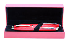 Load image into Gallery viewer, Sheaffer 100-Ferrari Red with Steel Nib-P1143 Plus Ball Point &amp; Pencil  in Matching Set

