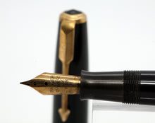 Load image into Gallery viewer, Parker Duofold AF-Black with Duofold &quot;N&quot; 14ct Gold Nib-P1151b
