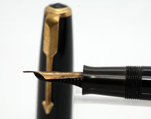 Load image into Gallery viewer, Parker Duofold AF-Black with Duofold &quot;N&quot; 14ct Gold Nib-P1151b
