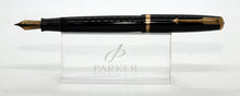 Load image into Gallery viewer, Parker Duofold AF-Black with Duofold &quot;N&quot; 14ct Gold Nib-P1151b
