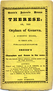 Toy Theatre - Reproduction Play - JK Green's Therese