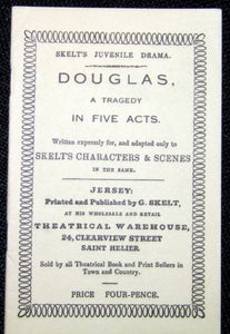 Toy Theatre - Original Playbook - G Skelt's DOUGLAS