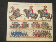 Toy Theatre - Original Sheet - Green's Character Plate No.6 in The BATTLE OF WATERLOO
