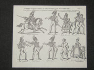 Toy Theatre - Original Sheet - Green's Character Plate No.9 in The BATTLE OF WATERLOO