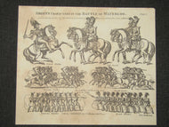 Toy Theatre - Original Sheet - Green's Character Plate No.6 in The BATTLE OF WATERLOO
