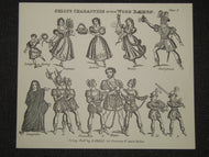 Toy Theatre - Original Sheet - G Skelt's Character Plate No.3 in The WOOD DAEMON