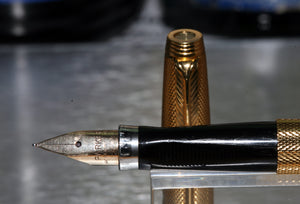 Z-Parker 75 Gold Grain d'Orge 20u - Fine Point 14k Gold Nib