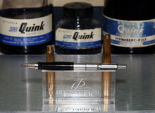 Load image into Gallery viewer, Z-Parker 75 Gold Grain d&#39;Orge 20u - Fine Point 14k Gold Nib
