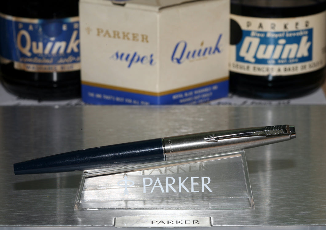 Z-Parker 45 - Blue Deluxe CT  with F Fine Point Octanium Nib - (P796b)