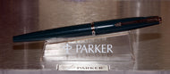 Z-Parker 45 - Turquiose Schools CT with F Fine Point 14ct Gold Nib - (P386)