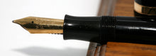 Load image into Gallery viewer, Parker Duofold AF - Black with Duofold &quot;N&quot; 14ct Gold Medium Nib - P0725a
