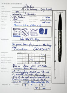 Z-Parker 80 - Harlequin Grey Shield with Medium Point Steel Nib (P1011)