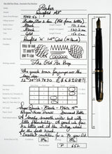 Load image into Gallery viewer, Z-Parker Duofold AF - Black with Duofold &quot;N&quot; 14ct Gold Nib - (P652)
