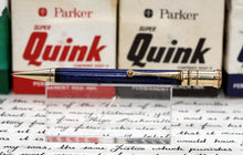 Load image into Gallery viewer, Z-Parker Duofold Pencil - Lapis Lazuli with 0.9mm Leads (P974n)
