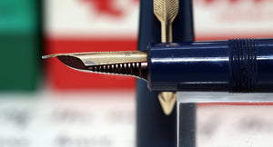 Z-Parker Duofold Maxima - Blue with No.50 14ct Gold Nib (P994)